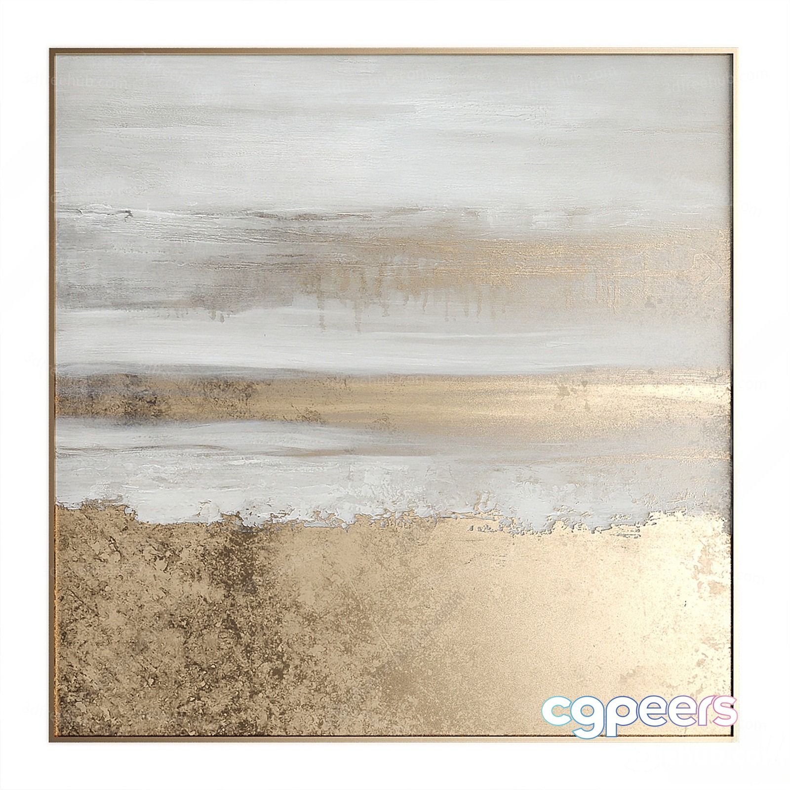 A Framed Abstract Painting 3D Model - 21560 - VRAY Render A Framed Abstract Painting 3D Model - 21560 - VRAY Render
