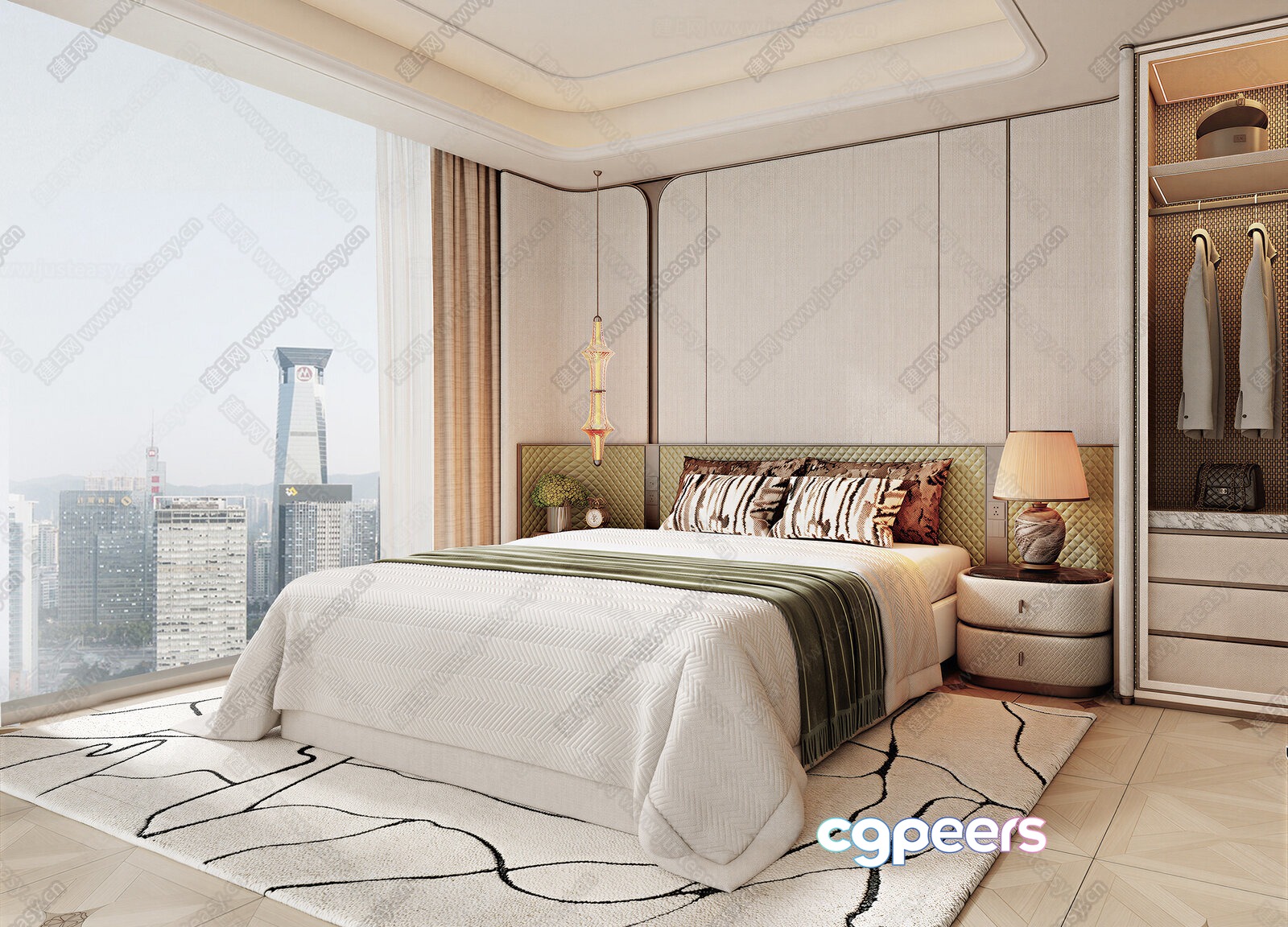 Cozy Bedroom 3D Model - 16729 - VRAY Render