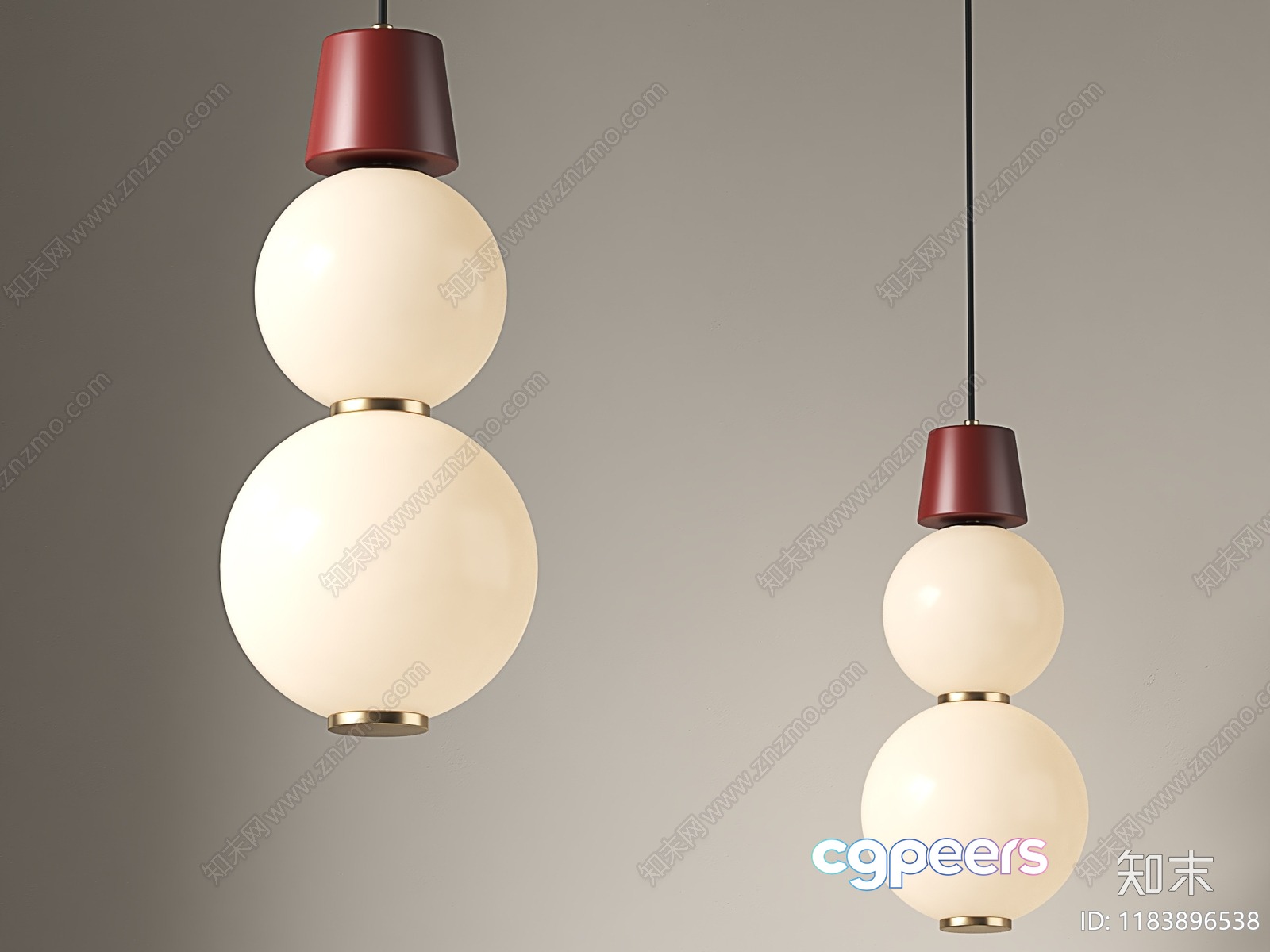 Gold Light Fixture 3D Model - 10776 - VRAY Render