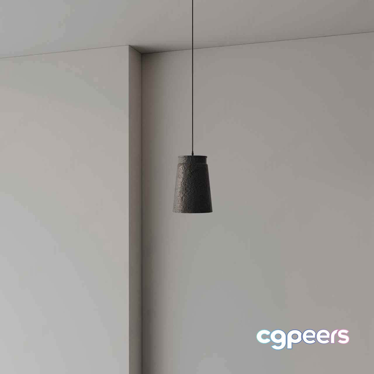 A Dark Gray Hanging Light Fixture 3D Model - 14358 - VRAY Render A Dark Gray Hanging Light Fixture 3D Model - 14358 - VRAY Render