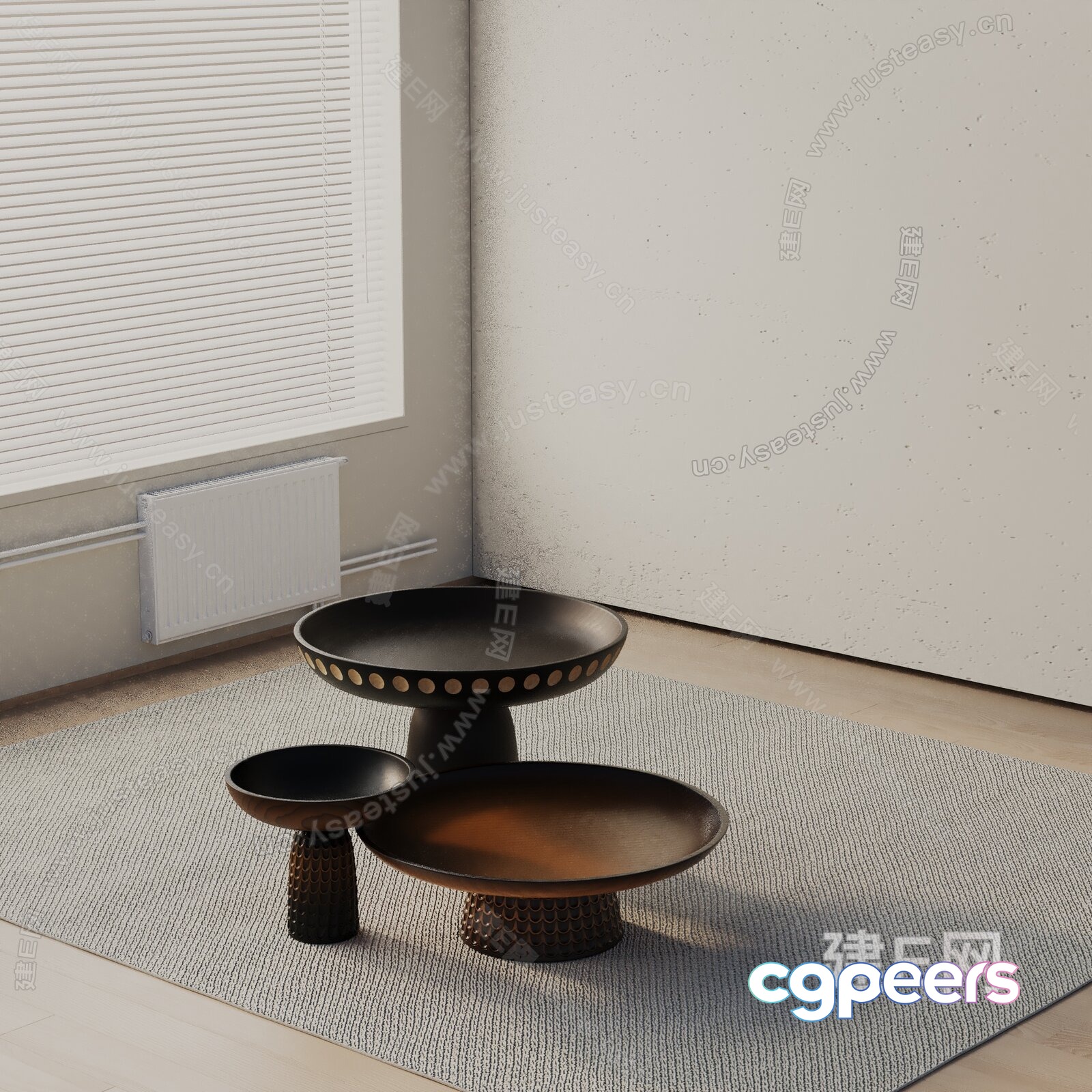 Modern Japanese-Style Furniture 3D Model - 4227 - VRAY Render Modern Japanese-Style Furniture 3D Model - 4227 - VRAY Render