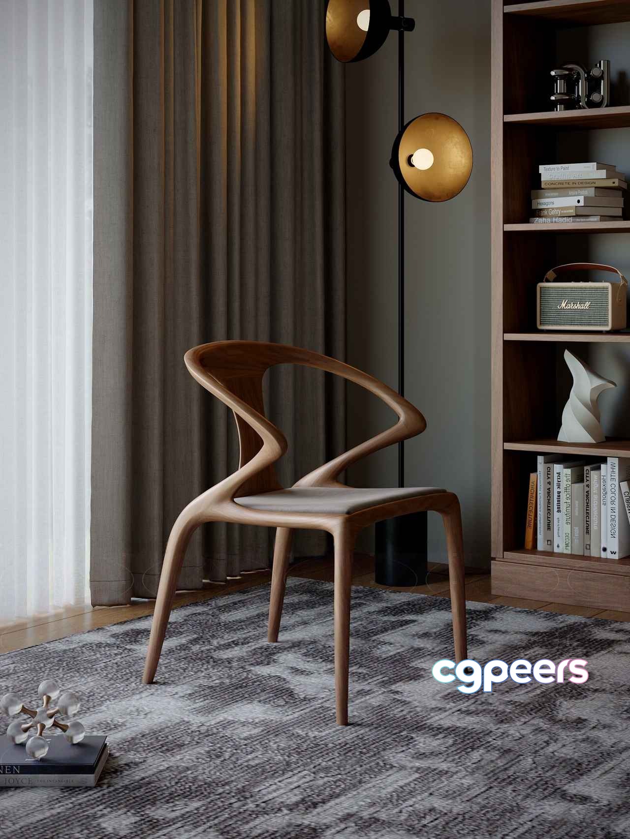 Wooden Chair 3D Model - 18044 - VRAY Render Wooden Chair 3D Model - 18044 - VRAY Render