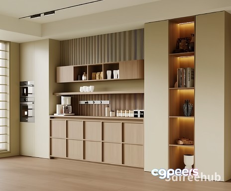 Modern Kitchen 3D Model - 4734 - VRAY Render Modern Kitchen 3D Model - 4734 - VRAY Render