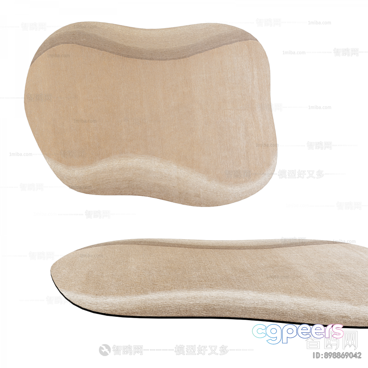 A Beige Footbed 3D Model - 20273 - VRAY Render A Beige Footbed 3D Model - 20273 - VRAY Render