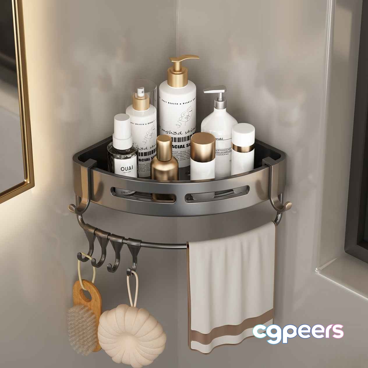 A Bathroom Storage Basket 3D Model - 2953 - VRAY Render