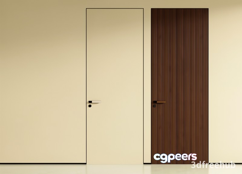 Modern Interior Doors 3D Model - 19340 - VRAY Render