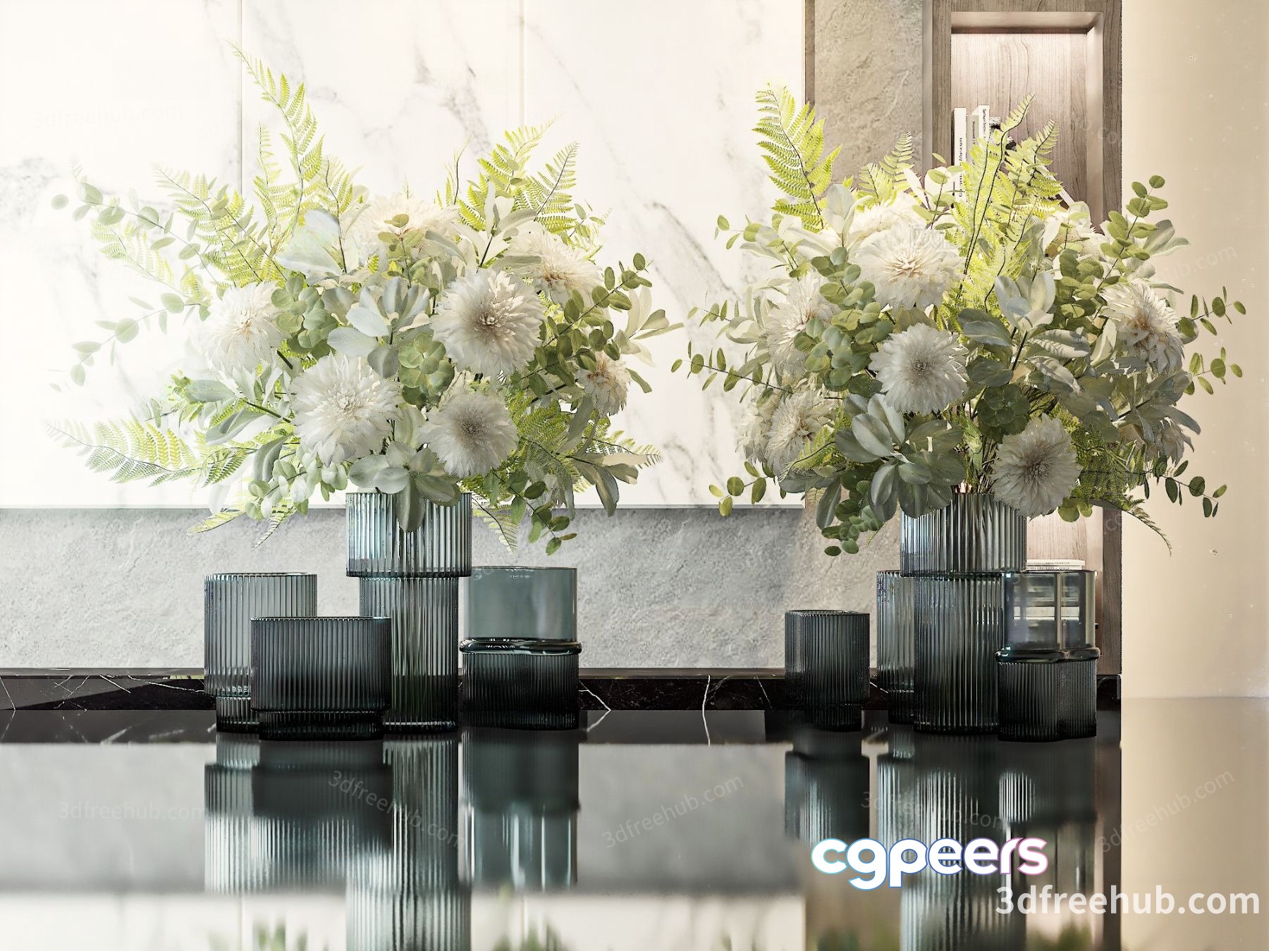 A Modern Home Decor Scene 3D Model - 22398 - VRAY Render A Modern Home Decor Scene 3D Model - 22398 - VRAY Render