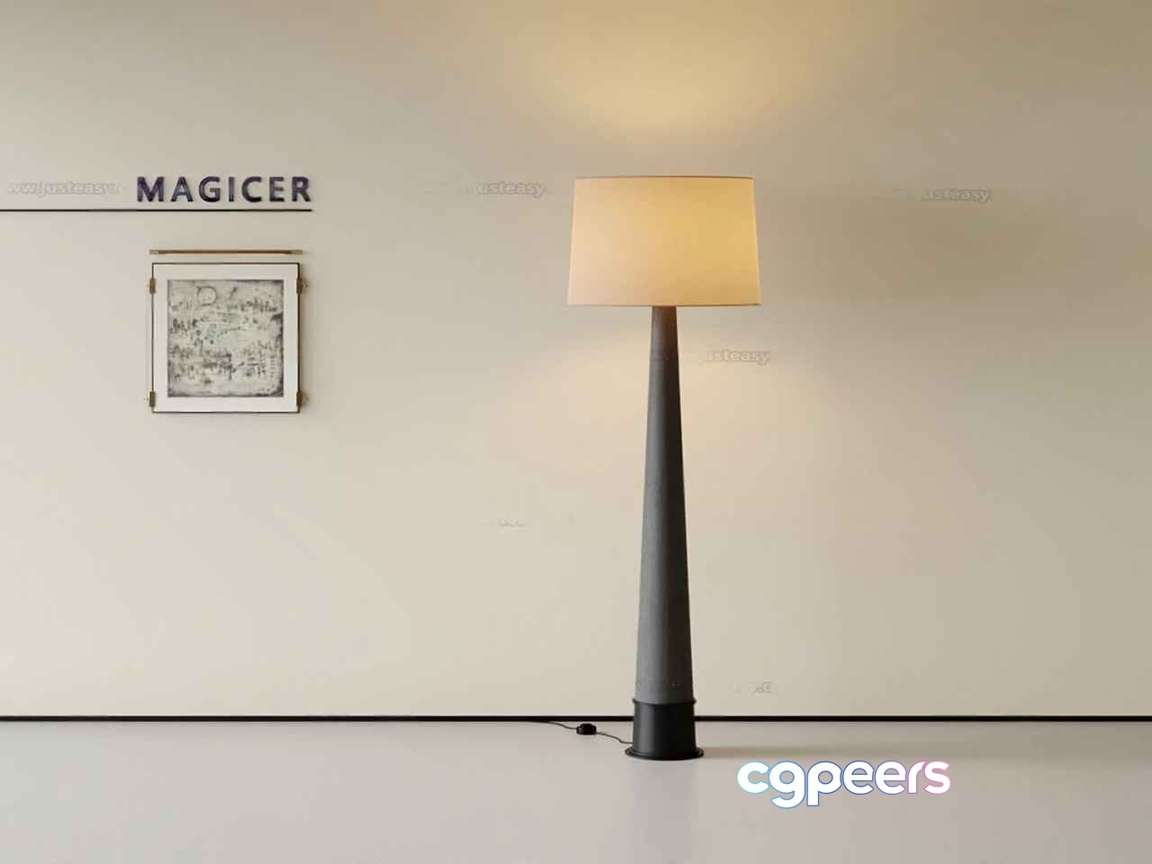A Modern Lamp 3D Model - 6666 - CORONA Render