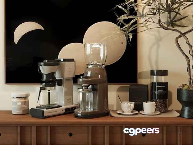 Coffee Maker 3D Model - 17527 - CORONA Render