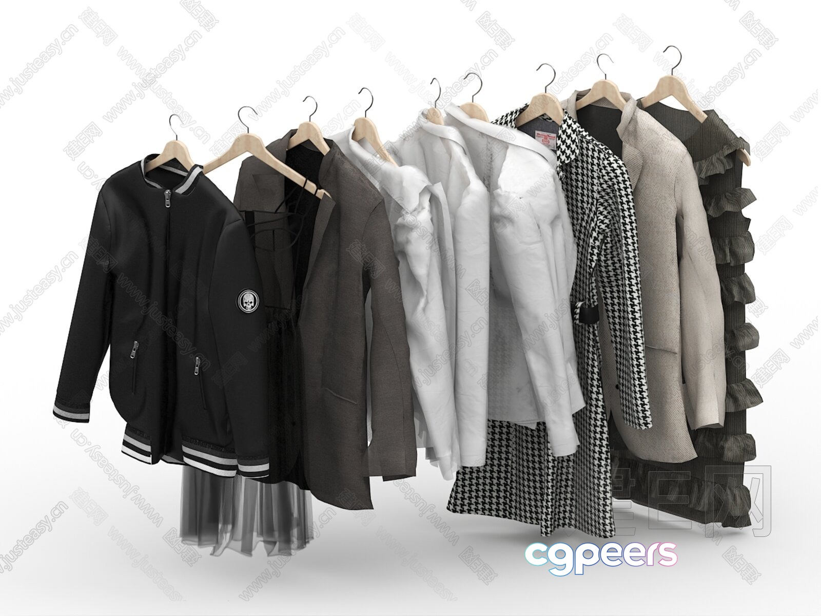 A Collection Of Clothes 3D Model - 20725 - VRAY Render A Collection Of Clothes 3D Model - 20725 - VRAY Render