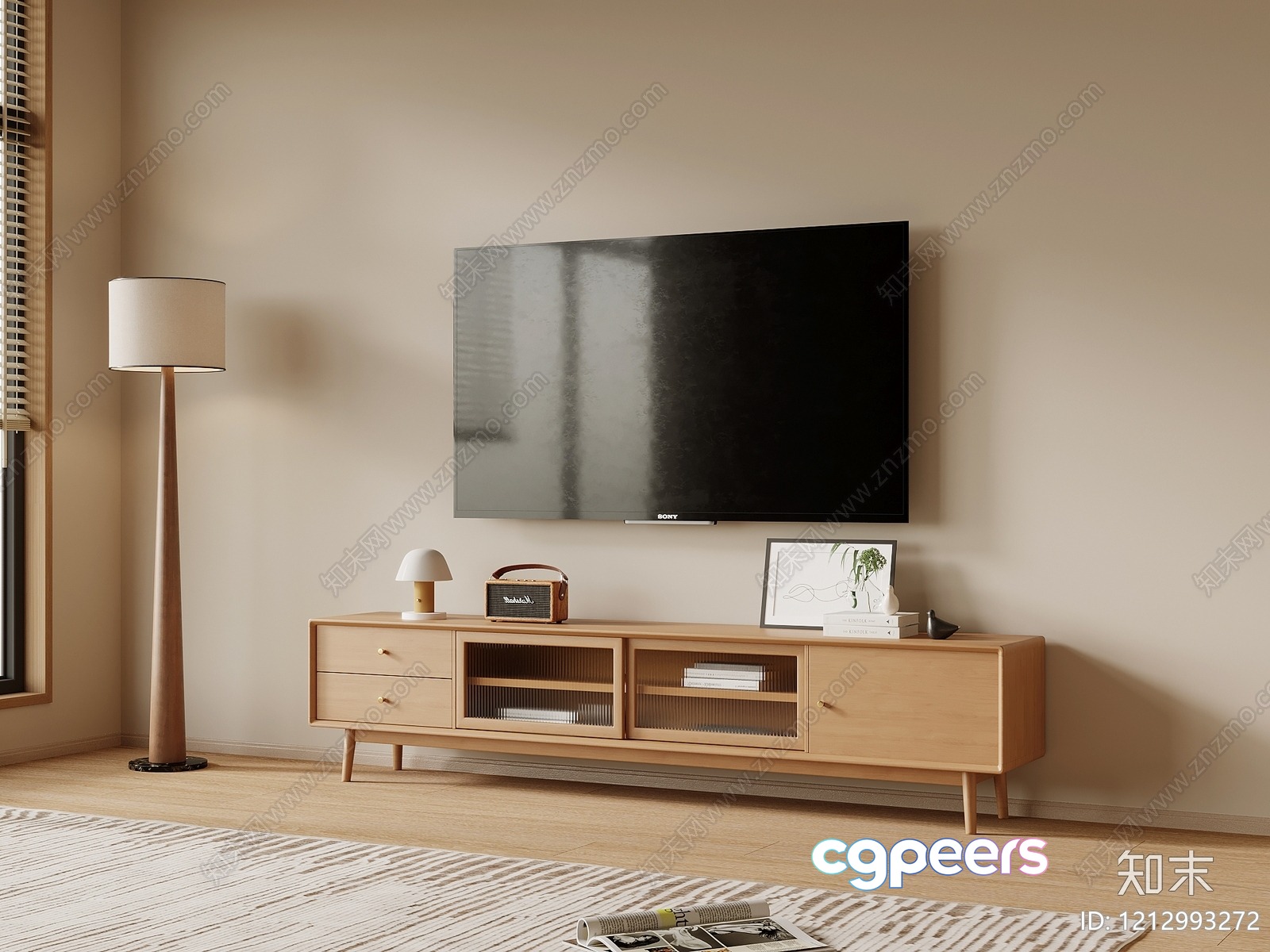 Modern Living Room 3D Model - 11920 - VRAY Render