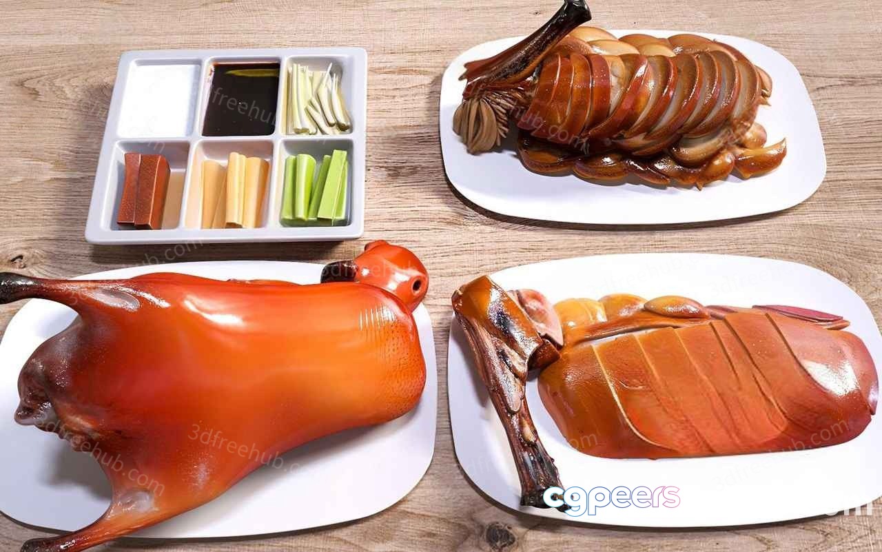 A 3D Printed Food Model 3D Model - 21859 - VRAY Render A 3D Printed Food Model 3D Model - 21859 - VRAY Render
