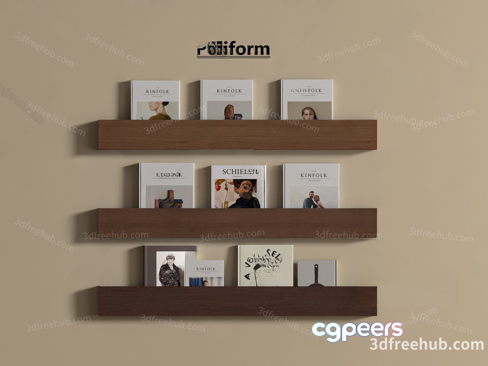 Modern Wall Decor 3D Model - 22451 - VRAY Render