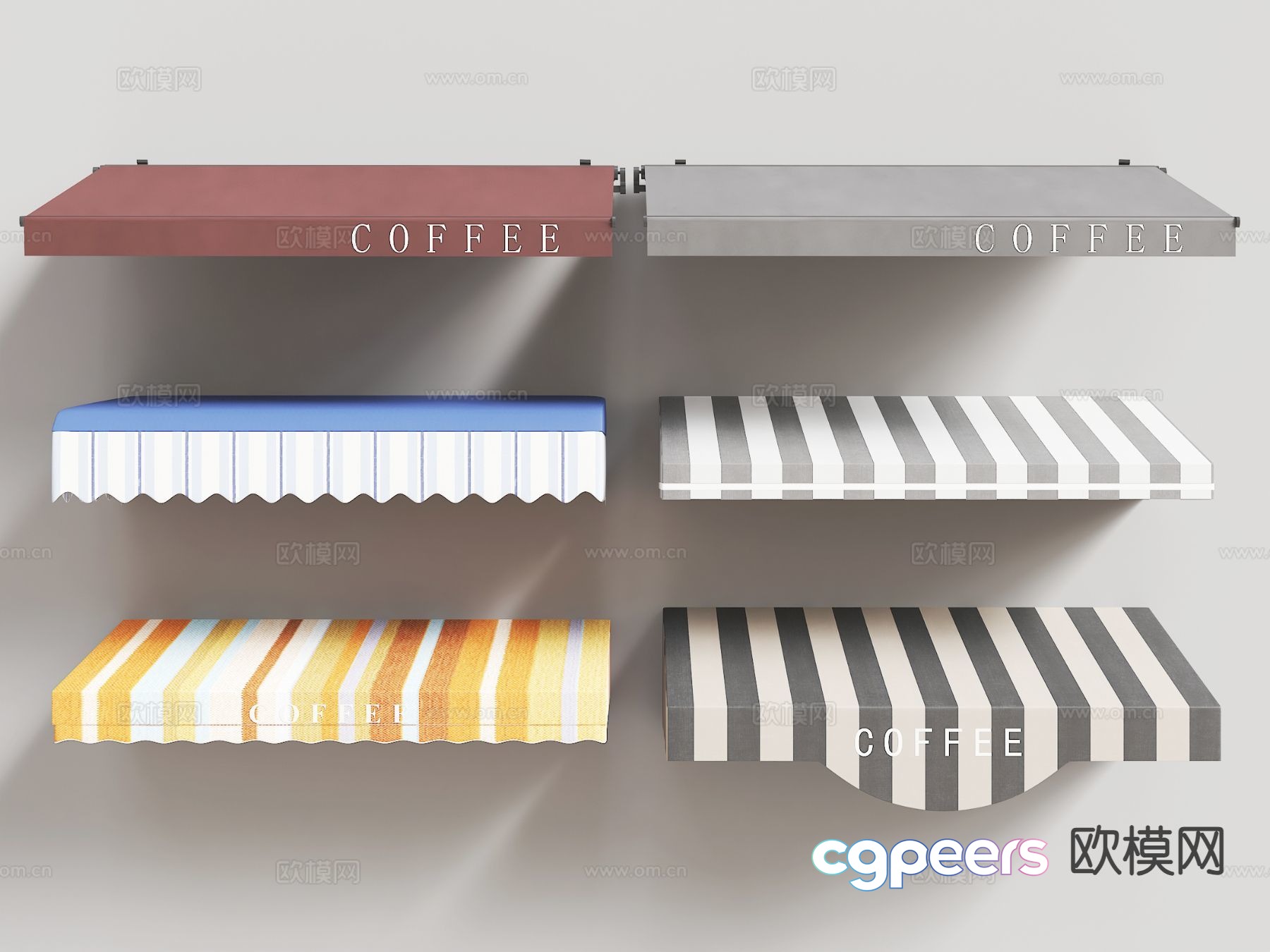 Examples Of Correct Answers: Coffee Shop 3D Model - 6022 - VRAY Render