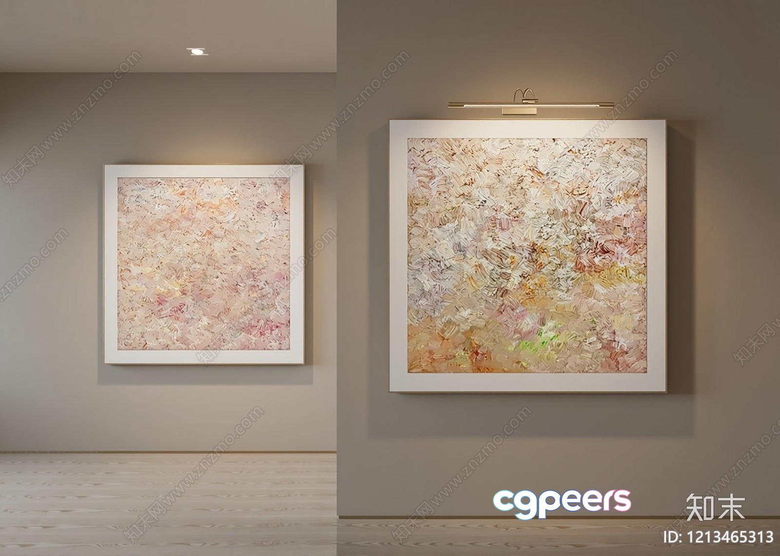 Modern Abstract Art 3D Model - 5969 - VRAY Render