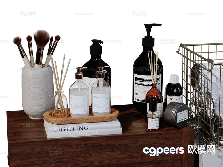 Modern Bathroom Decor 3D Model - 13172 - CORONA Render Modern Bathroom Decor 3D Model - 13172 - CORONA Render