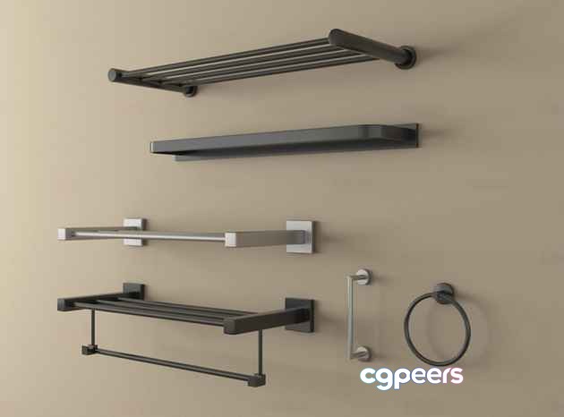 Modern Bathroom Fixtures 3D Model - 4882 - VRAY Render Modern Bathroom Fixtures 3D Model - 4882 - VRAY Render