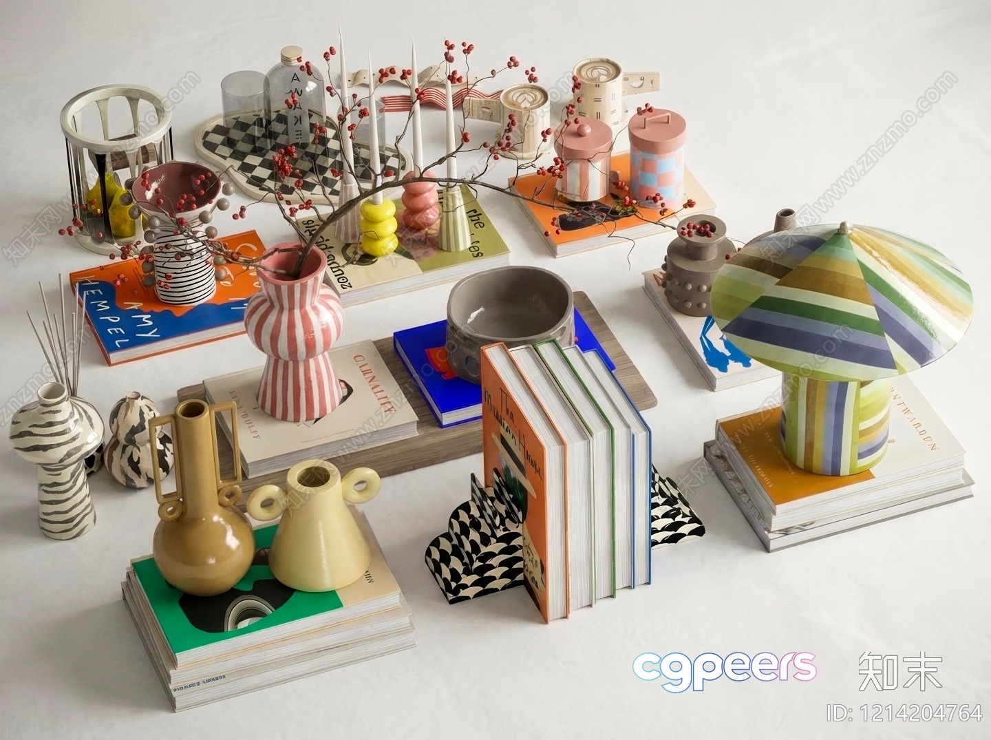 Home Decor Collection 3D Model - 14142 - VRAY Render