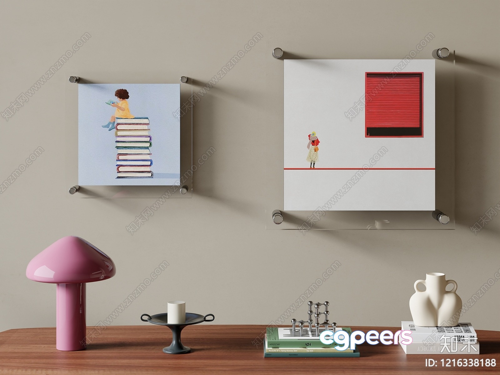 Modern Wall Decor 3D Model - 13444 - VRAY Render Modern Wall Decor 3D Model - 13444 - VRAY Render