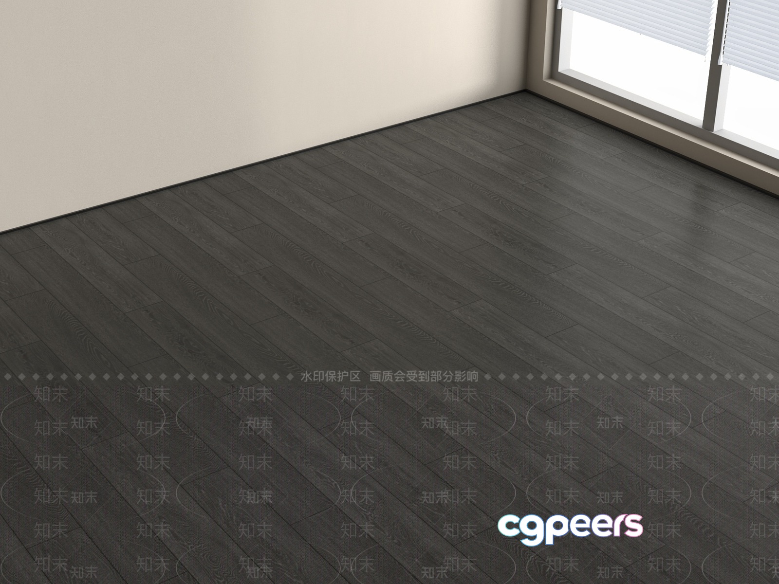 The Main Subject Is A Room With Dark Wood Floors 3D Model - 10001 - VRAY Render