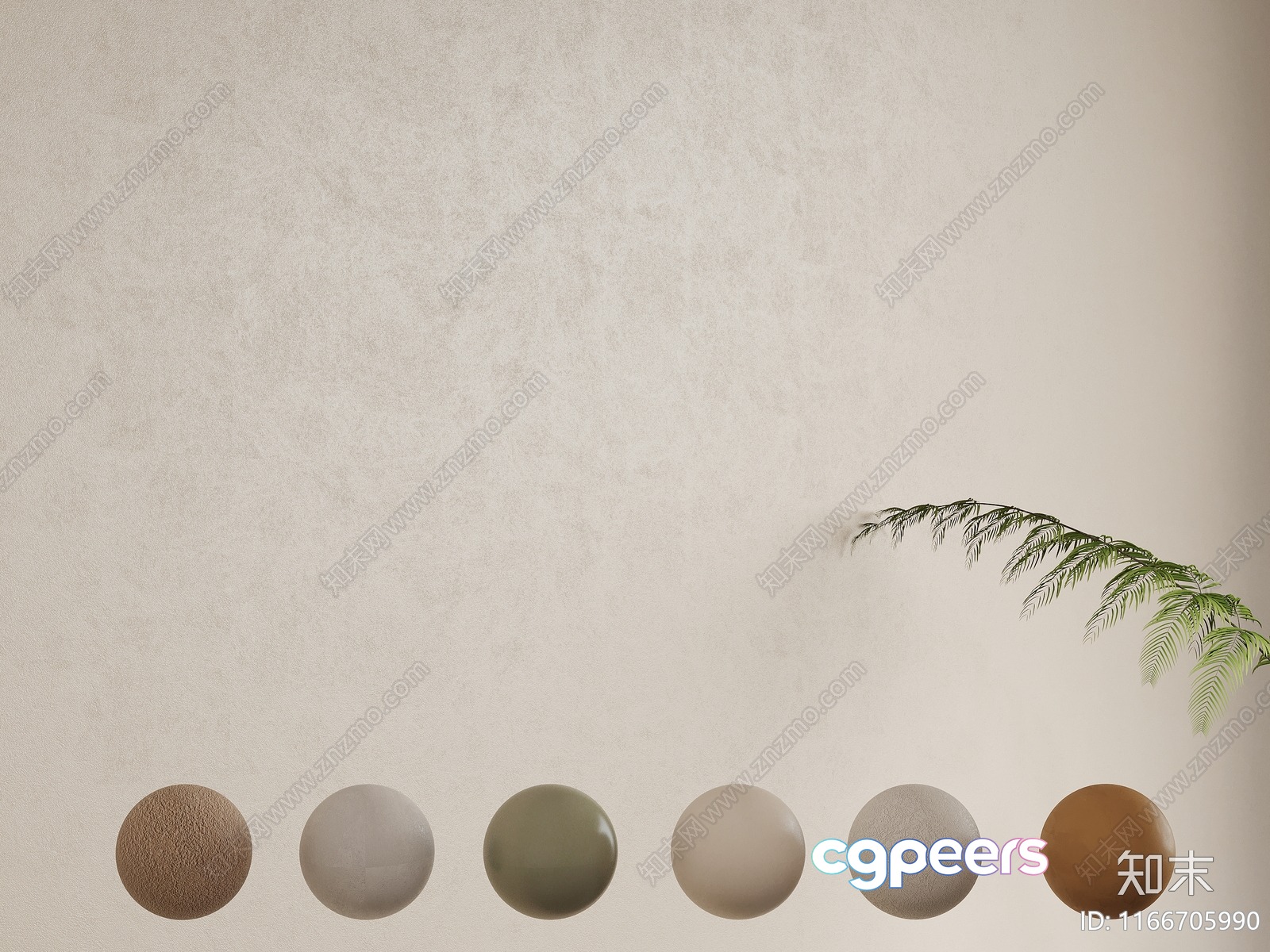 Minimalist Color Palette 3D Model - 7503 - VRAY Render