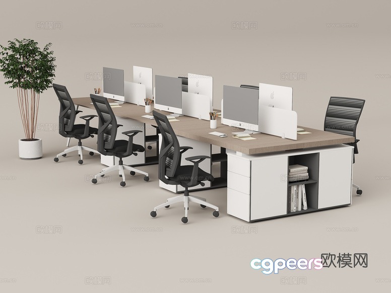 Modern Office Space 3D Model - 4587 - VRAY Render Modern Office Space 3D Model - 4587 - VRAY Render