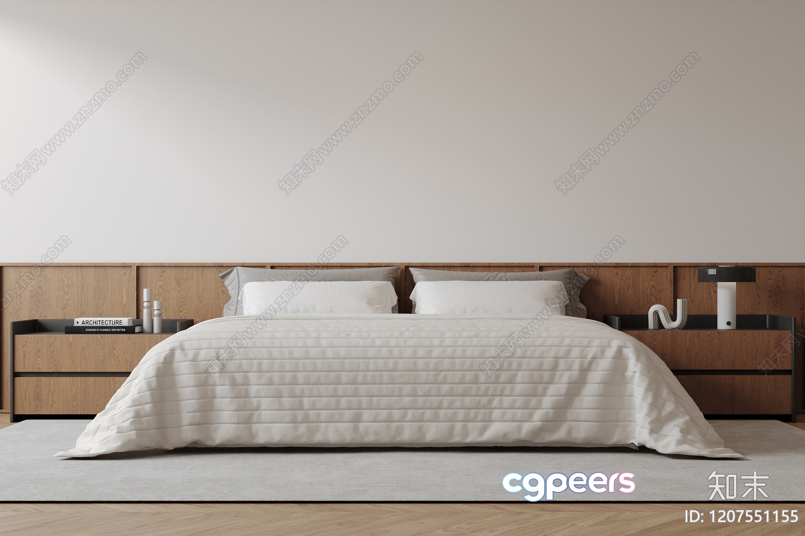 Cozy Modern Bedroom 3D Model - 15823 - CORONA Render Cozy Modern Bedroom 3D Model - 15823 - CORONA Render