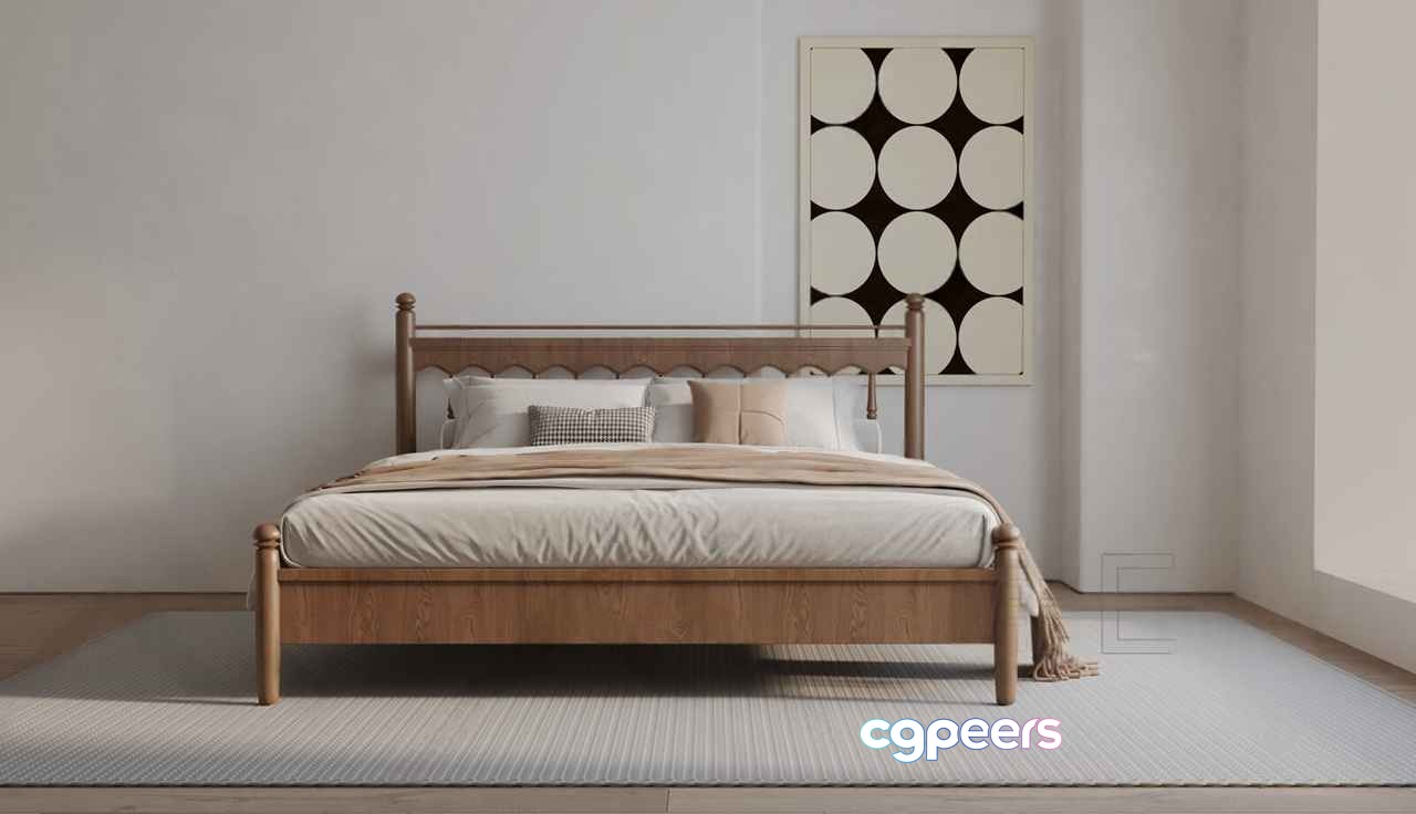 Cozy Bedroom 3D Model - 3690 - VRAY Render Cozy Bedroom 3D Model - 3690 - VRAY Render