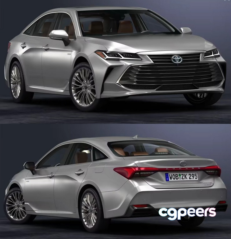 3D Game Assets - Toyota Avalon 2019 with HQ interior 3D Game Assets - Toyota Avalon 2019 with HQ interior