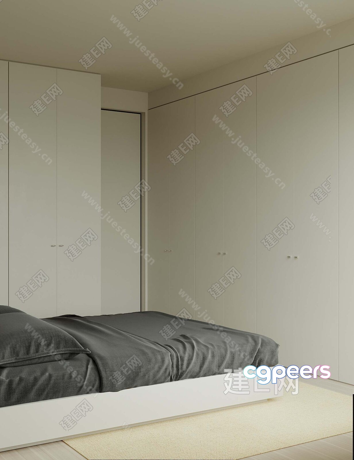 Modern Bedroom 3D Model - 7813 - VRAY Render