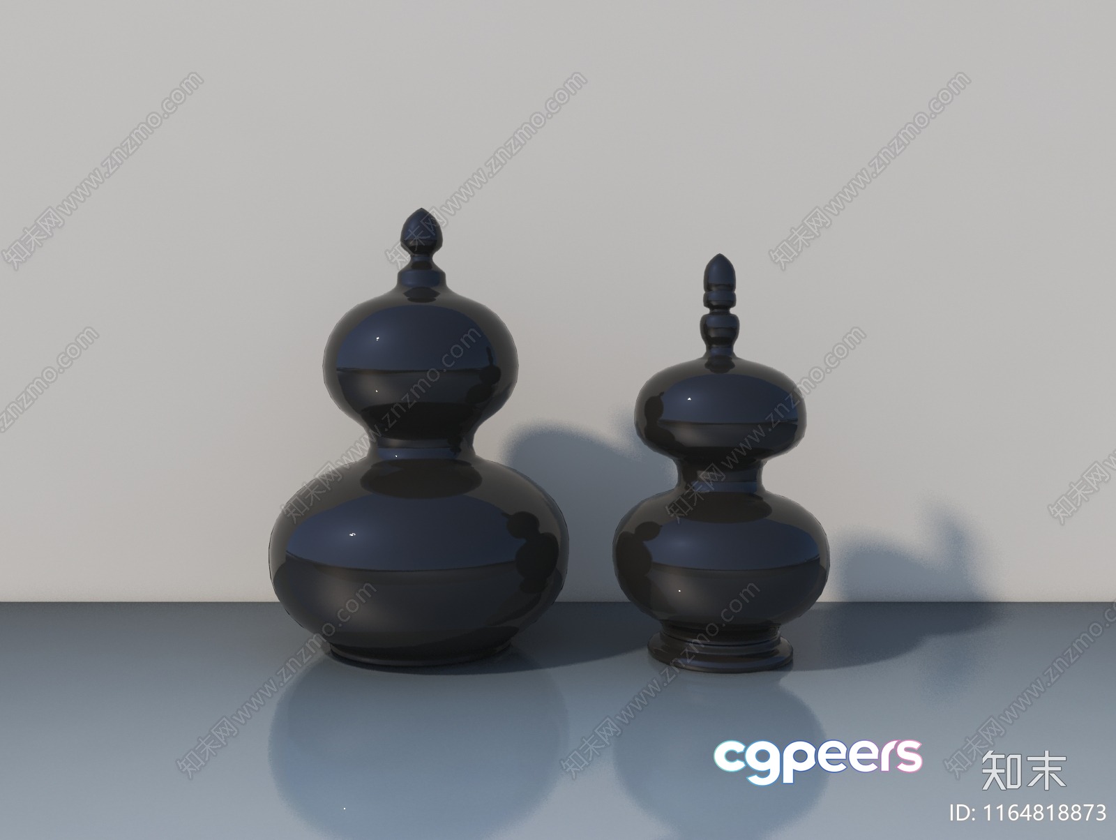 Modern Chinese Vases 3D Model - 17706 - VRAY Render