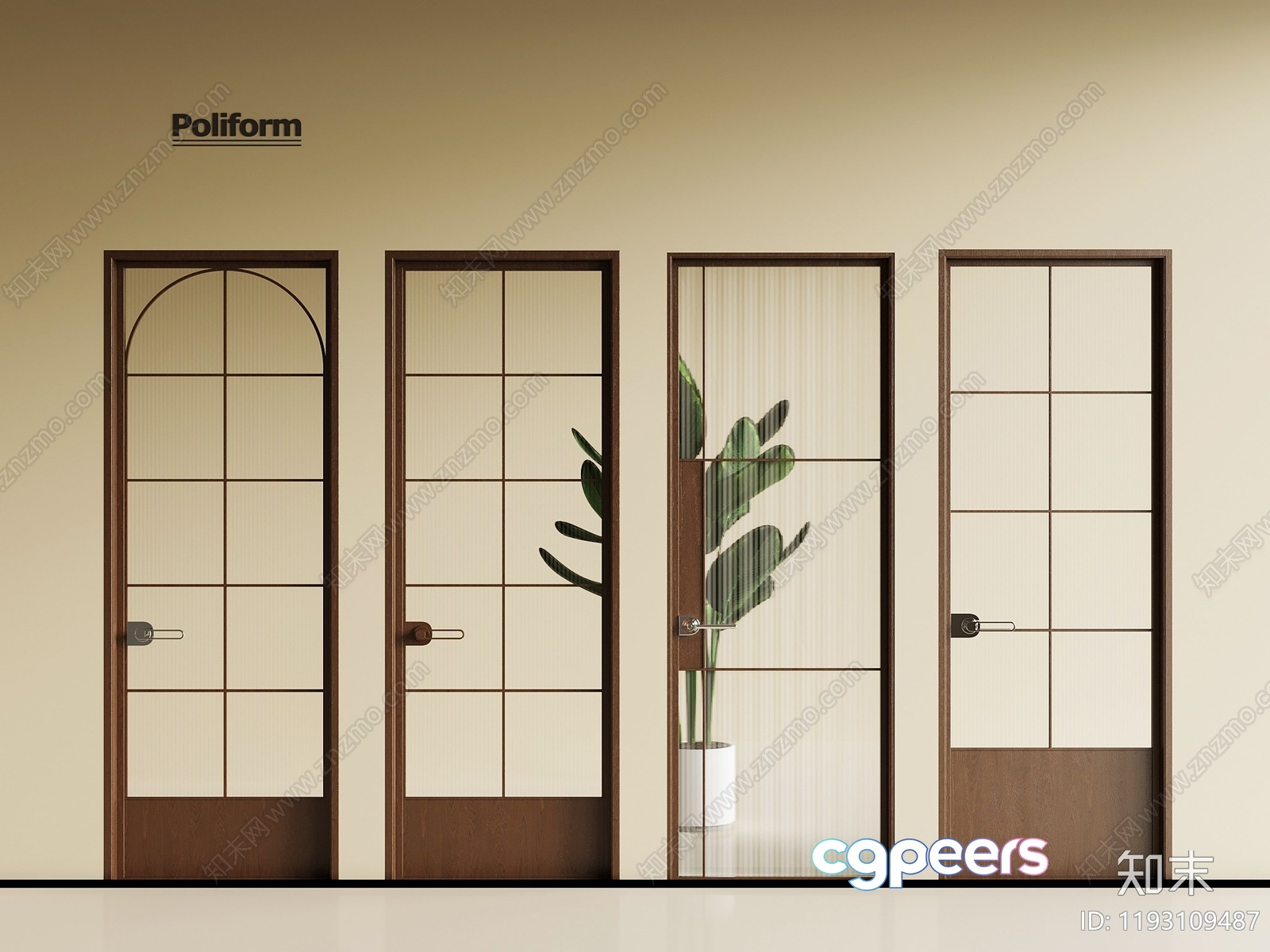 Modern Interior Doors 3D Model - 9235 - VRAY Render Modern Interior Doors 3D Model - 9235 - VRAY Render