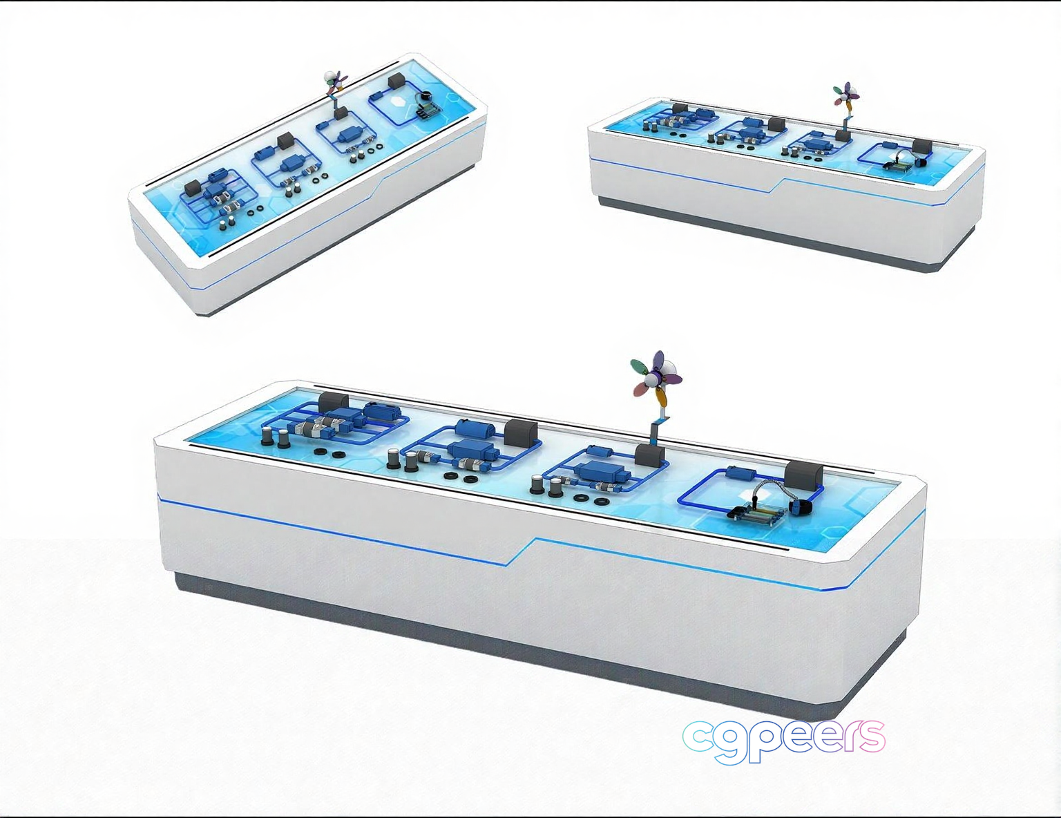 Modern Electronic Device 3D Model - 14286 - VRAY Render