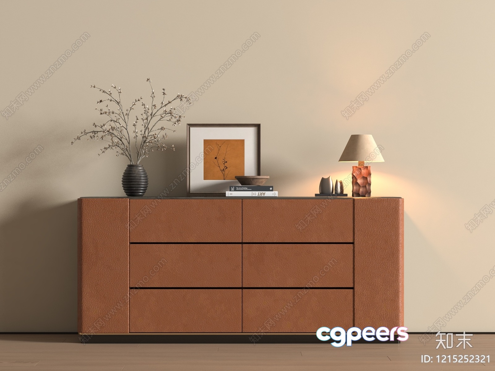 Modern Sideboard Dresser 3D Model - 23378 - VRAY Render Modern Sideboard Dresser 3D Model - 23378 - VRAY Render