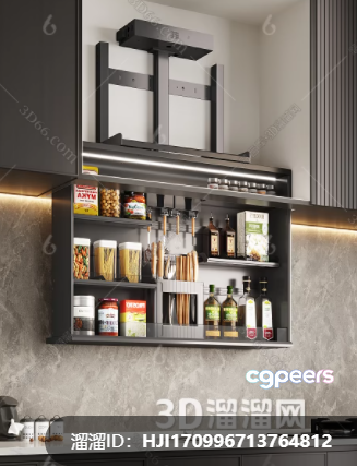 Modern Kitchen Storage 3D Model - 941 - CORONA Render Modern Kitchen Storage 3D Model - 941 - CORONA Render