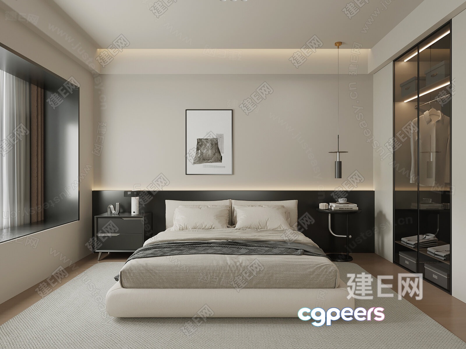 Cozy Bedroom 3D Model - 14043 - VRAY Render Cozy Bedroom 3D Model - 14043 - VRAY Render