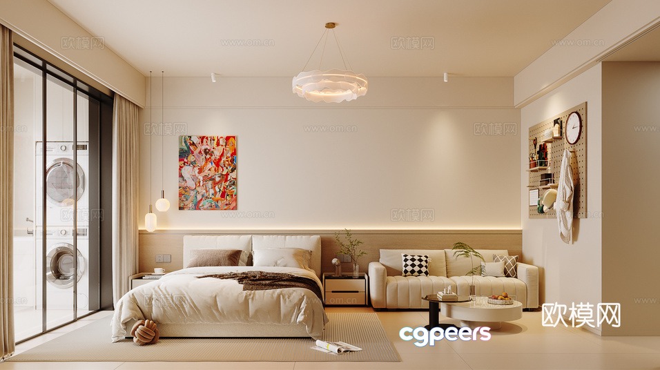 Cozy Bedroom 3D Model - 21333 - CORONA Render Cozy Bedroom 3D Model - 21333 - CORONA Render