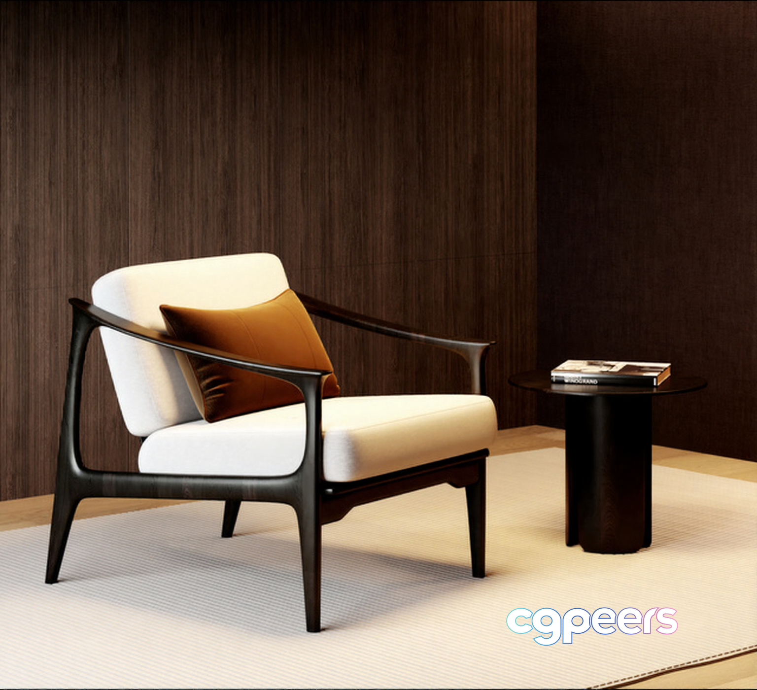 Modern Wooden Chair 3D Model - 3724 - VRAY Render Modern Wooden Chair 3D Model - 3724 - VRAY Render