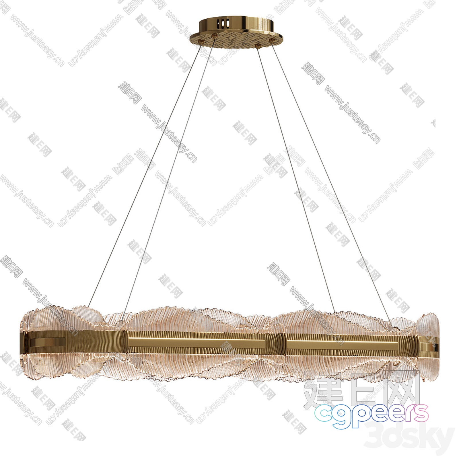 A Gold Light Fixture 3D Model - 13337 - VRAY Render A Gold Light Fixture 3D Model - 13337 - VRAY Render