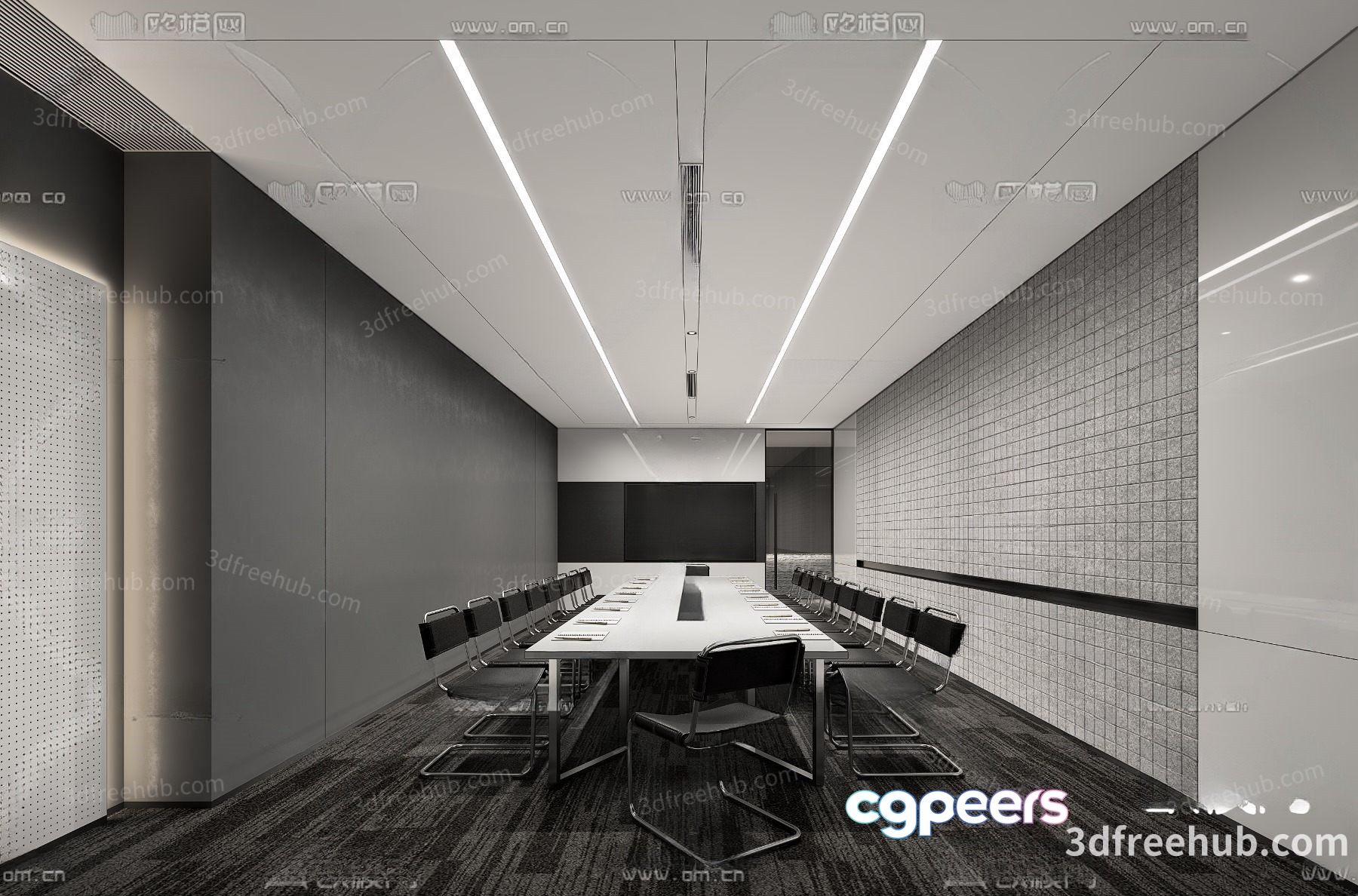 Modern Conference Room 3D Model - 22660 - VRAY Render