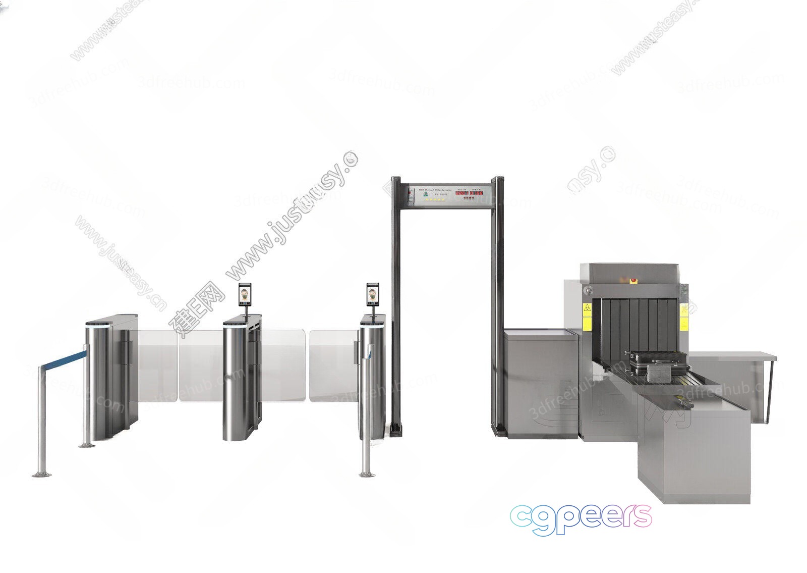 Modern Security Equipment 3D Model - 22463 - VRAY Render