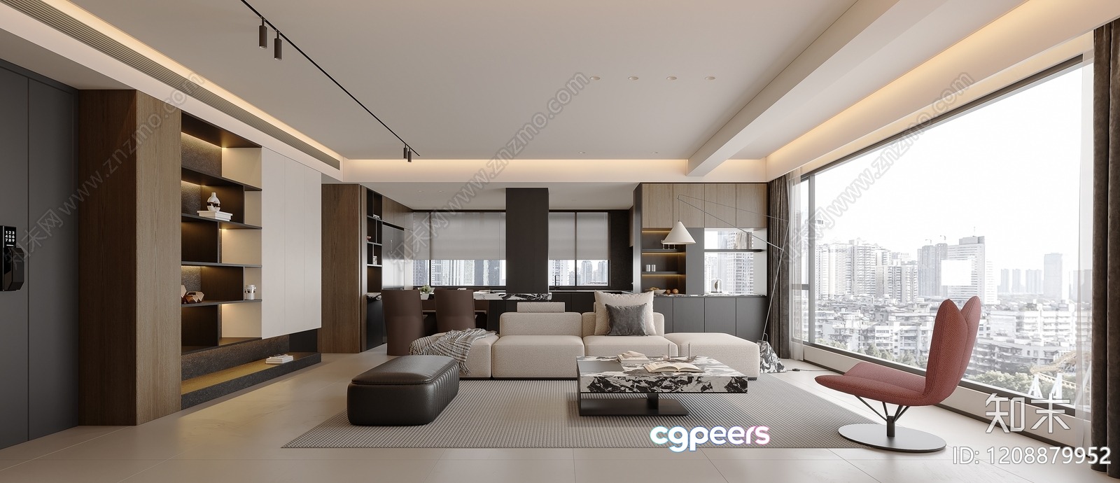 Modern Living Room 3D Model - 3268 - VRAY Render Modern Living Room 3D Model - 3268 - VRAY Render