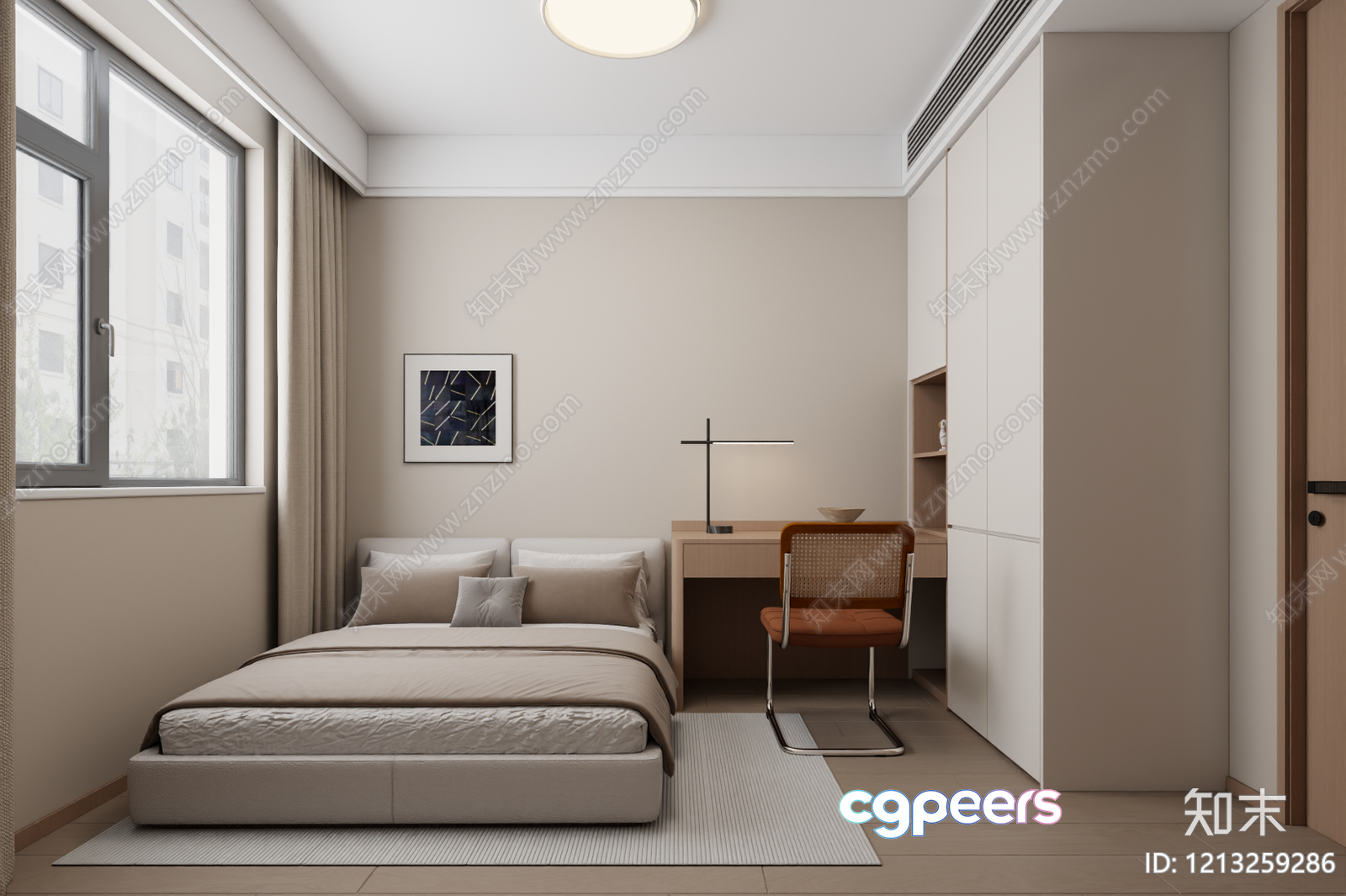 Cozy Bedroom 3D Model - 21474 - VRAY Render Cozy Bedroom 3D Model - 21474 - VRAY Render