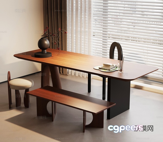 Modern Dining Room 3D Model - 14623 - VRAY Render Modern Dining Room 3D Model - 14623 - VRAY Render