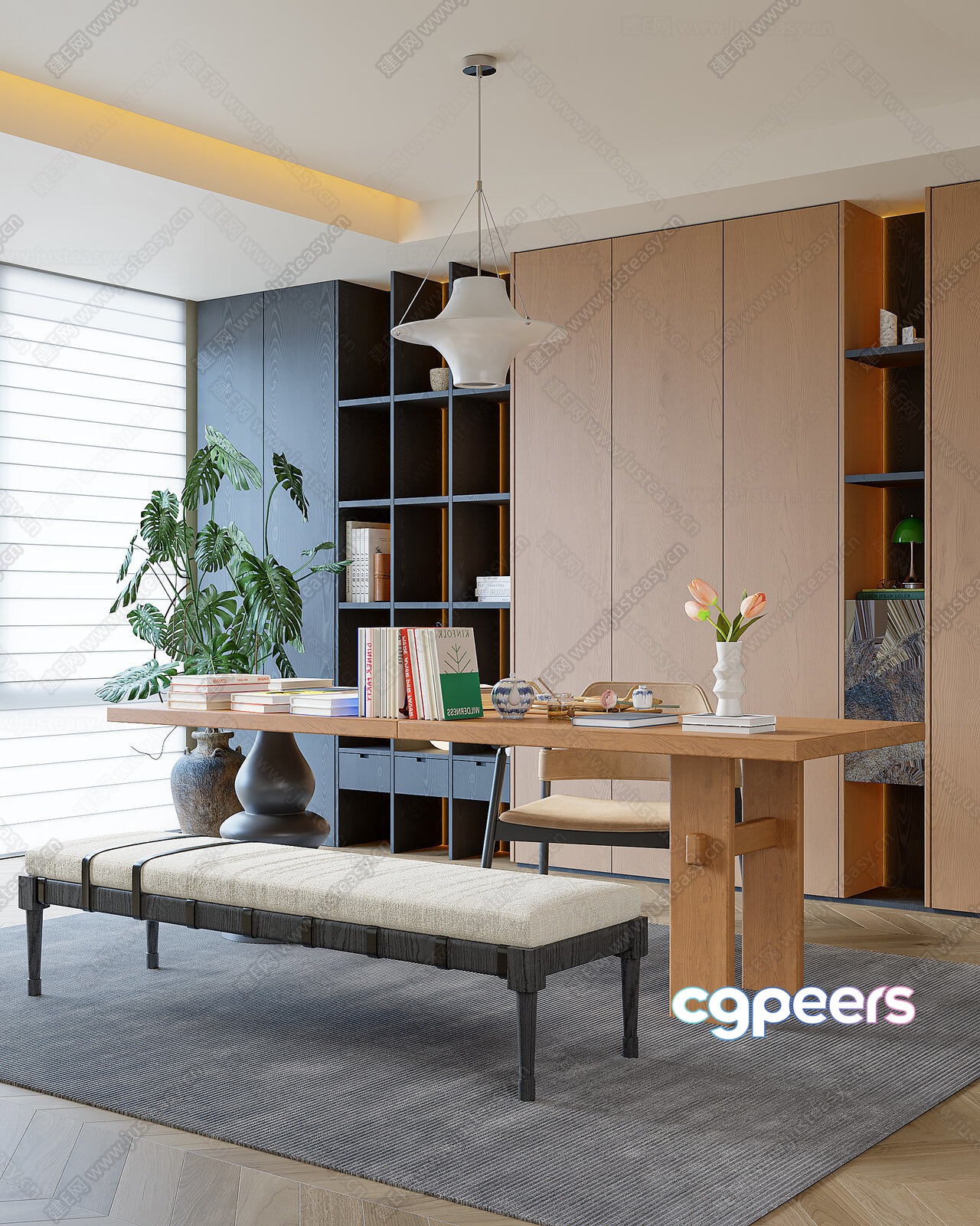 Modern Office Space 3D Model - 11814 - VRAY Render Modern Office Space 3D Model - 11814 - VRAY Render