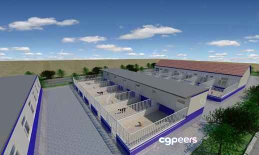 A 3D Building Model 3D Model - 5333 - VRAY Render A 3D Building Model 3D Model - 5333 - VRAY Render