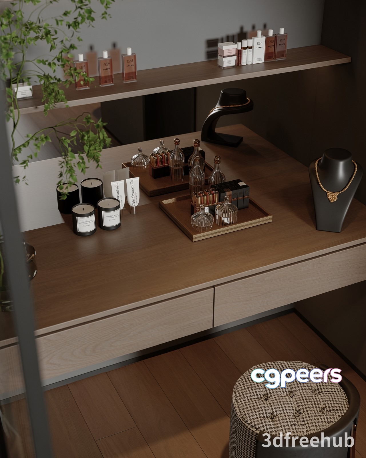 A Wooden Desk 3D Model - 16833 - VRAY Render A Wooden Desk 3D Model - 16833 - VRAY Render