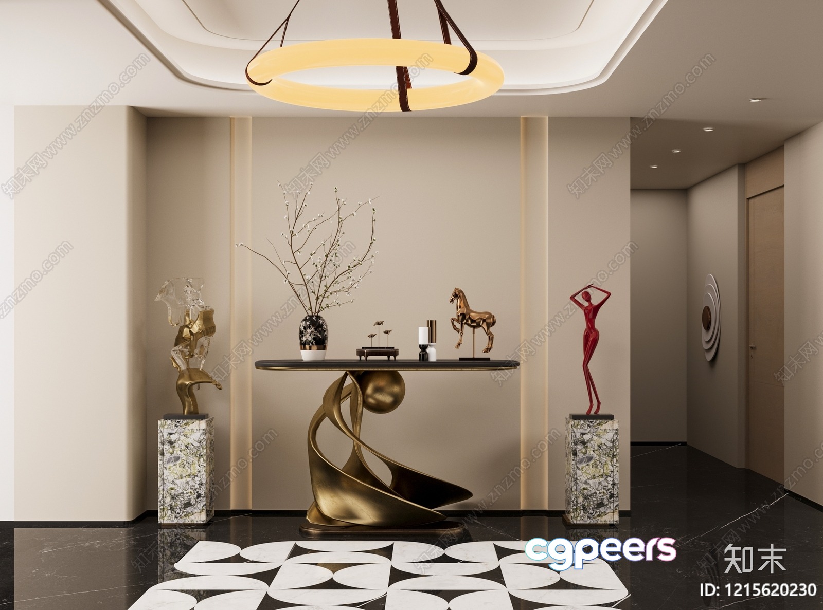 Modern Luxury Interior 3D Model - 13885 - VRAY Render