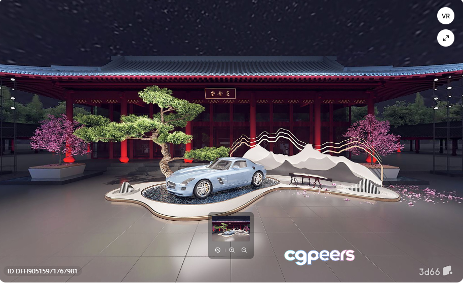A Blue Sports Car 3D Model - 22484 - VRAY Render A Blue Sports Car 3D Model - 22484 - VRAY Render