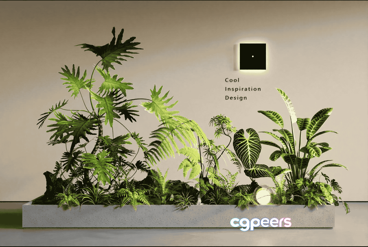 Modern Plant Arrangement 3D Model - 17210 - VRAY Render Modern Plant Arrangement 3D Model - 17210 - VRAY Render
